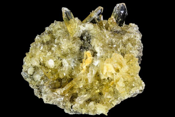 Selenite Crystal Cluster (Fluorescent) - Peru #108611